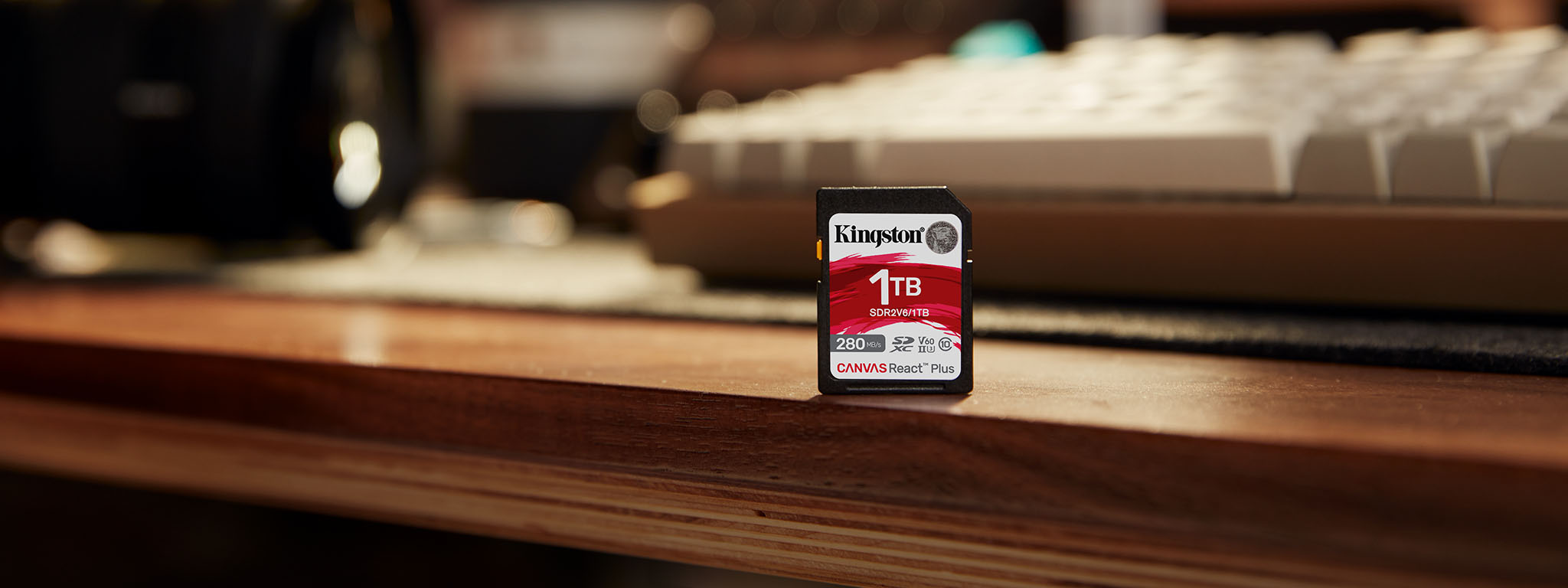 Canvas React Plus V60 SD memory card – Class 10, UHS-II, U3, V60 – 128GB - 1TB - Kingston Technology