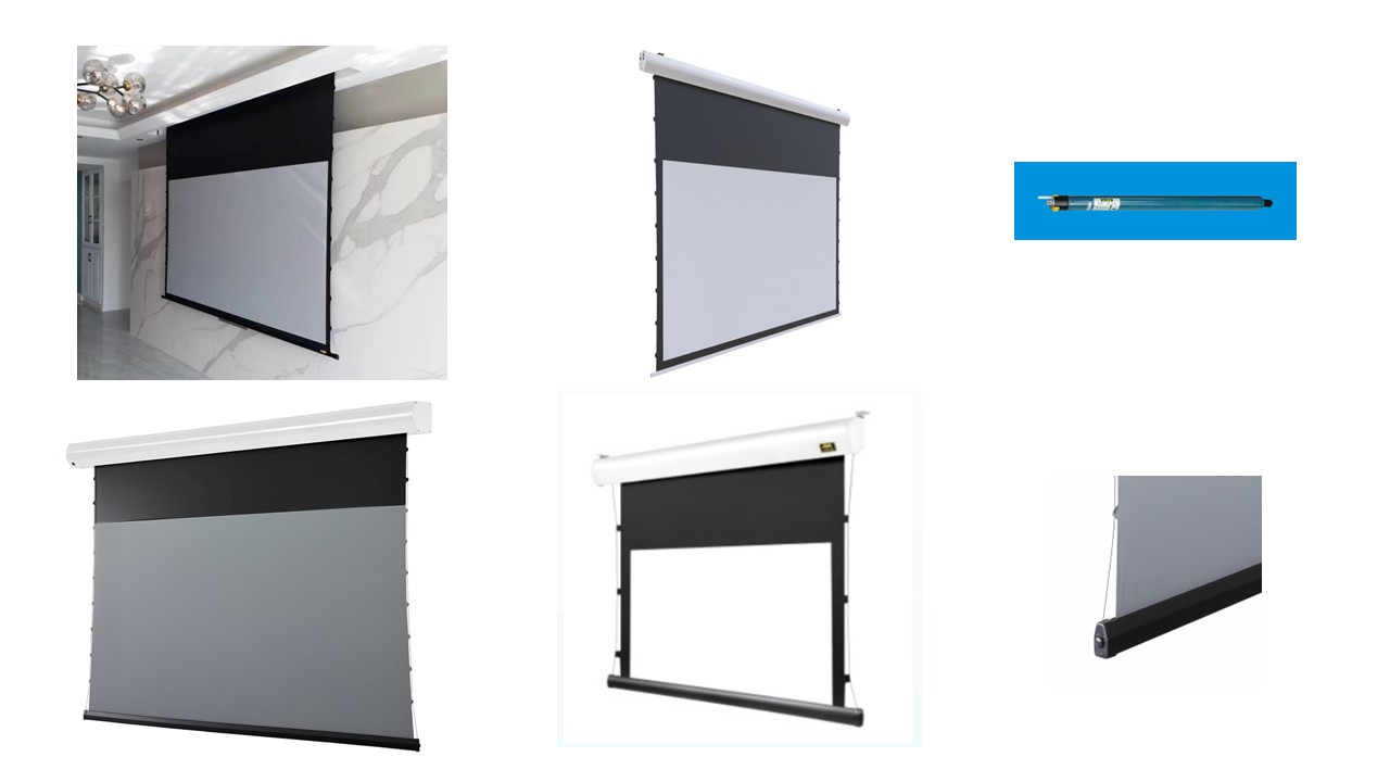 QMJM PROJECTOR SCREEN 200 INCHES 16:09 TAB TENSION